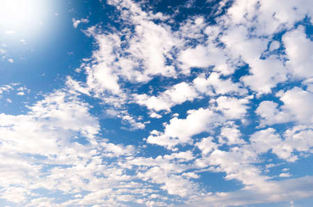 Blue Cloudy Skyの写真素材