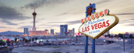 Welcome to Las Vegas neon signの写真素材