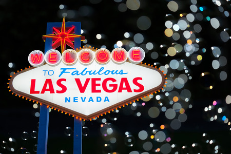 Welcome to Fabulous Las Vegas Neon Signの写真素材