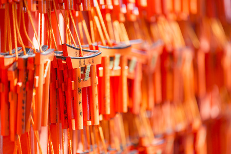 Fushimi Inari Shrine. Shrines line up in Kyoto, Japanのeditorial素材