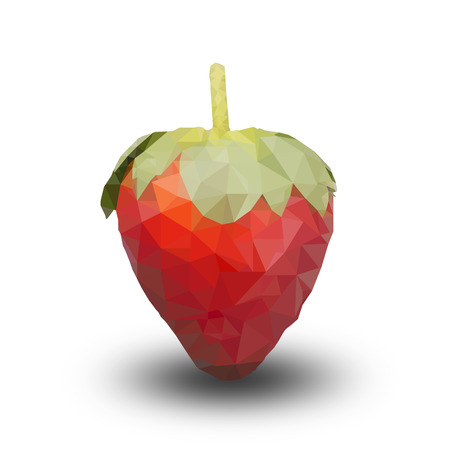 Strawberry Polygonの写真素材
