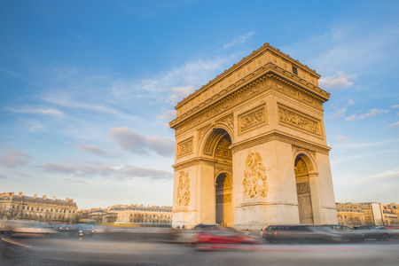 Arc de Triomphe in Paris, Franceの写真素材