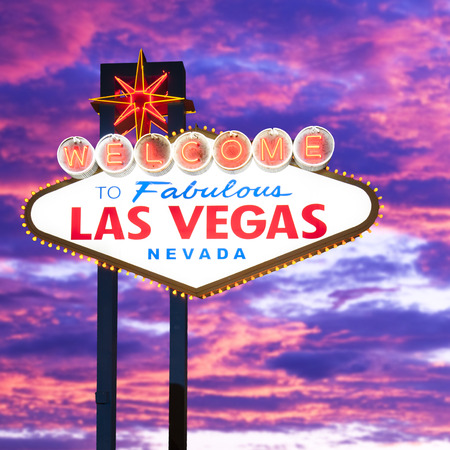 Welcome to Fabulous Las Vegas Neon Signの写真素材