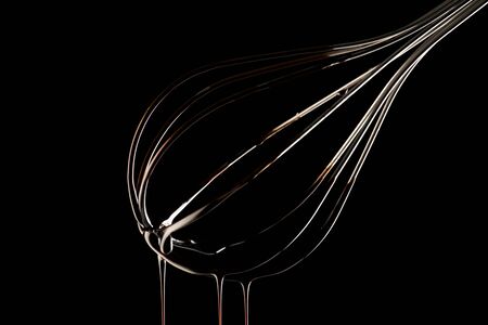 Whisk With Chocolate Drip