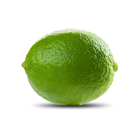 Fresh Lime On White Backgroundの写真素材