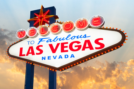 Welcome to Fabulous Las Vegas Neon Signの写真素材