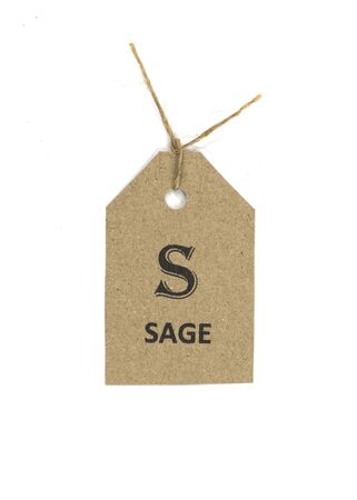 herb tag,paper,tag,vintage tag with clipping pathの写真素材