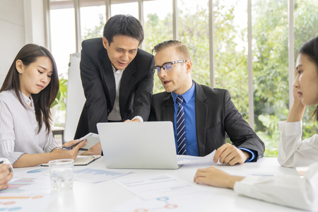 Entrepreneurs and business people conference in modern meeting room,business concept.の写真素材