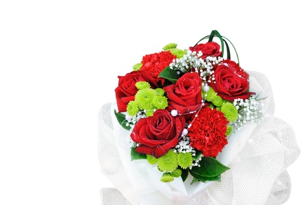 Rose Flowers Bouquet isolated の写真素材