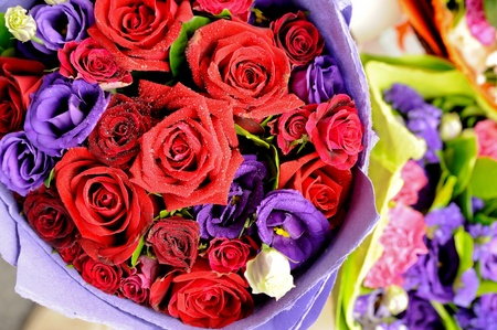 Beautiful rose bouquet の写真素材