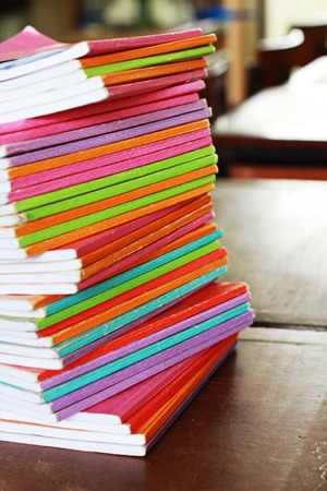 multi-coloured booksの写真素材