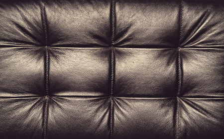 leather upholstery of vintage stlye