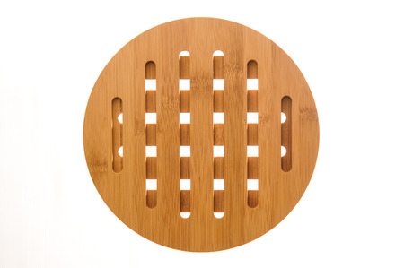 Bamboo mat and chopsticks food backgroundの写真素材