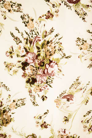 texture fabric of Bouquet flower vintage Style