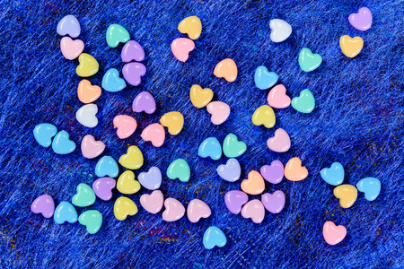 Paper textures and beautiful small heart