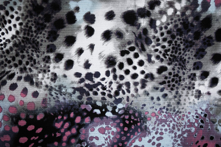 texture of print fabric stripes leopard for background