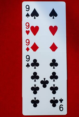 four cards of nine