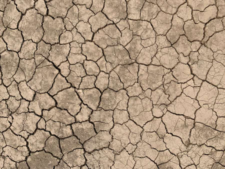 Dry cracked earth background. Global warming, climate change concept.の写真素材