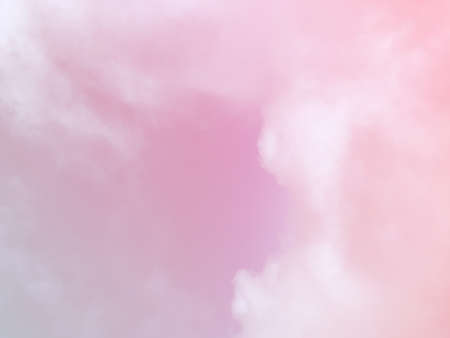 Soft cloudy is gradient pastel,Abstract sky background in sweet color.の写真素材