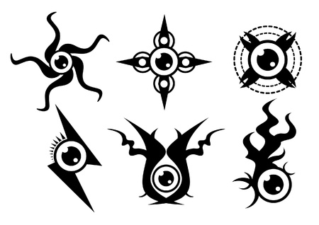 graphic for eyeball tattoo のイラスト素材
