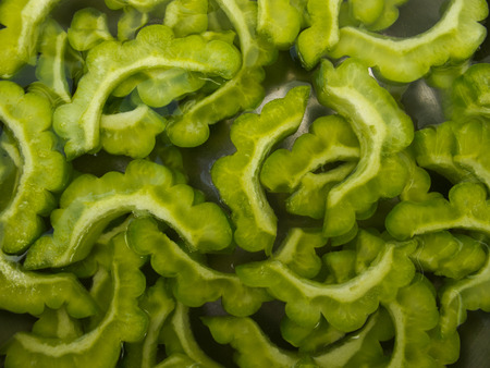Bitter Gourd for healthy meal の写真素材