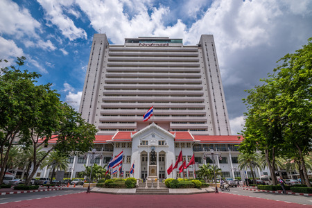 Bangkok, Thailand - June 19, 2015 Royal Thai Police Headquarters, located on Rama 1 Road, Pathumwanのeditorial素材