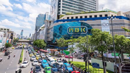 Bangkok, Thailand - June 19, 2015 MBK mall, one of the biggest place for easy shopping in Pathumwan area.のeditorial素材