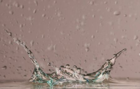 Close up water splashの写真素材