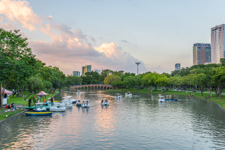 Bangkok, Thailand Nov 22, 2015 Chatuchak Park is the name of a public park in Chatuchak district, It is also the name of the Bangkok Metro station that lies under the park.のeditorial素材
