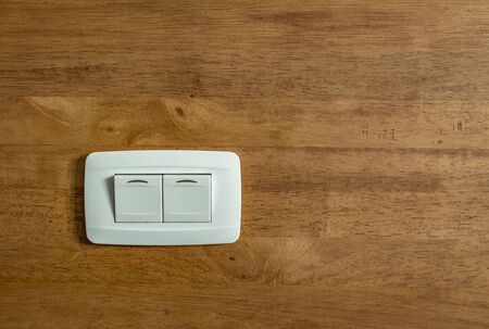Switch on wooden wall