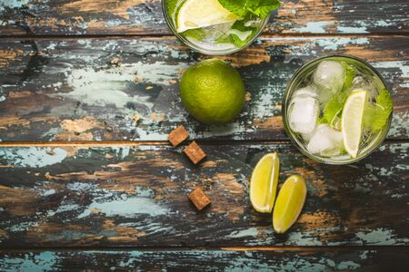 Summer drink Mojitoの写真素材