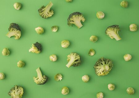 Green vegetables  on green