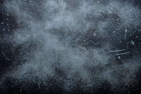 Grey blue abstract rustic concrete blank background or backdrop with space for text, gray stone texture template wall surface drops and sprays for design copy spaceの写真素材