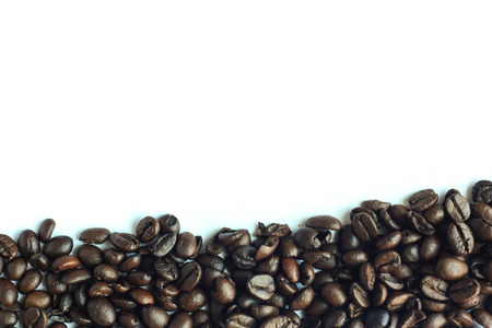 coffee beans on  white background