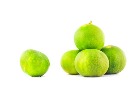 limes isolated on white backgroundの写真素材