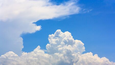white cloud and blue skyの写真素材