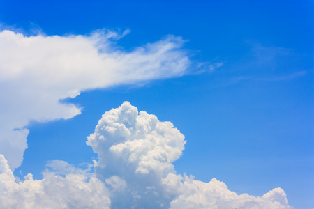white cloud and blue skyの写真素材