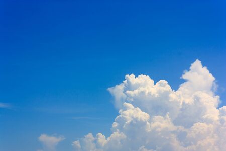 white cloud and blue skyの写真素材