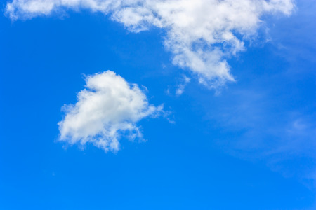 white cloud and blue sky on sunny dayの写真素材