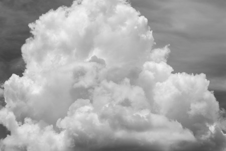 black and white clouds : smoke on skyの写真素材