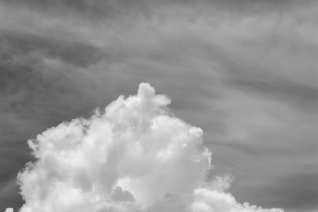 black and white clouds : smoke on skyの写真素材