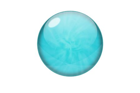 blue button on white backgroundの写真素材