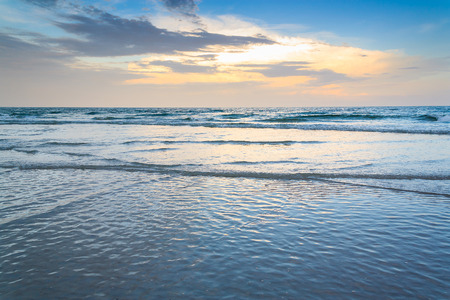 Huahin beach in the morning ,Thailandの写真素材