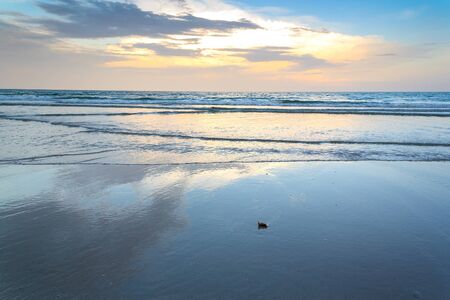 Huahin beach in the morning ,Thailandの写真素材