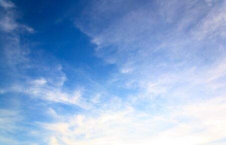 white cloud and blue sky on sunny dayの写真素材