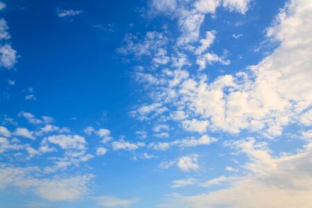 white cloud and blue sky on sunny dayの写真素材