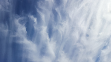 white cloud and blue sky on sunny dayの写真素材