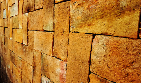 old brick wall pattern backgroundの写真素材