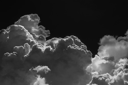 black and white clouds : smoke on skyの写真素材