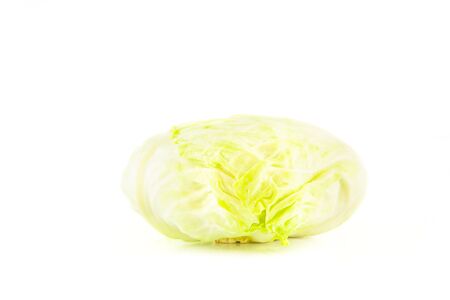 cabbage on white backgroundの写真素材